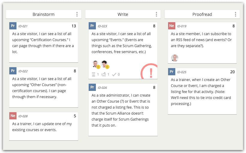 Blocked user story in Scrum Mate